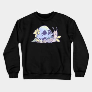 Pastel Goth Kawaii Eboy Egirl Emo Cute Skull Snail Grunge Crewneck Sweatshirt